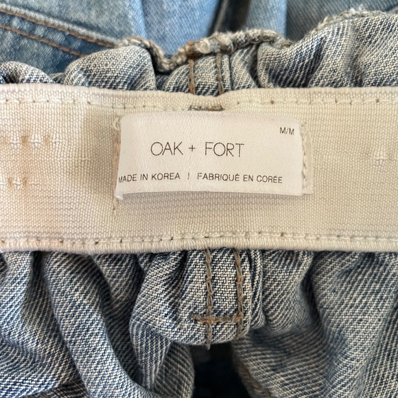 Oak + Fort Elastic Waist Cropped Jeans - Picture 3 of 3